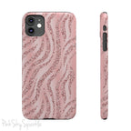 Rose Gold Zebra Slim iPhone Case