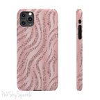 Rose Gold Zebra Slim iPhone Case