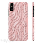 Rose Gold Zebra Slim iPhone Case
