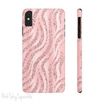 Rose Gold Zebra Slim iPhone Case