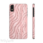 Rose Gold Zebra Slim iPhone Case