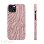 Rose Gold Zebra Slim iPhone Case