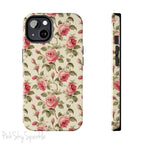 Protect your iPhone with our Rose Garden Tough iPhone Case, and add a touch of style and durability to your device! Featuring an ivory background and a rose vine pattern. 