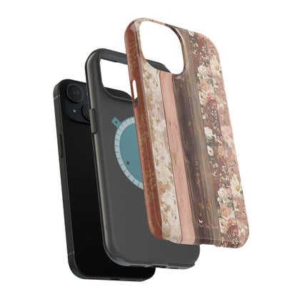 Rustic Rosewood Magnetic iPhone Case