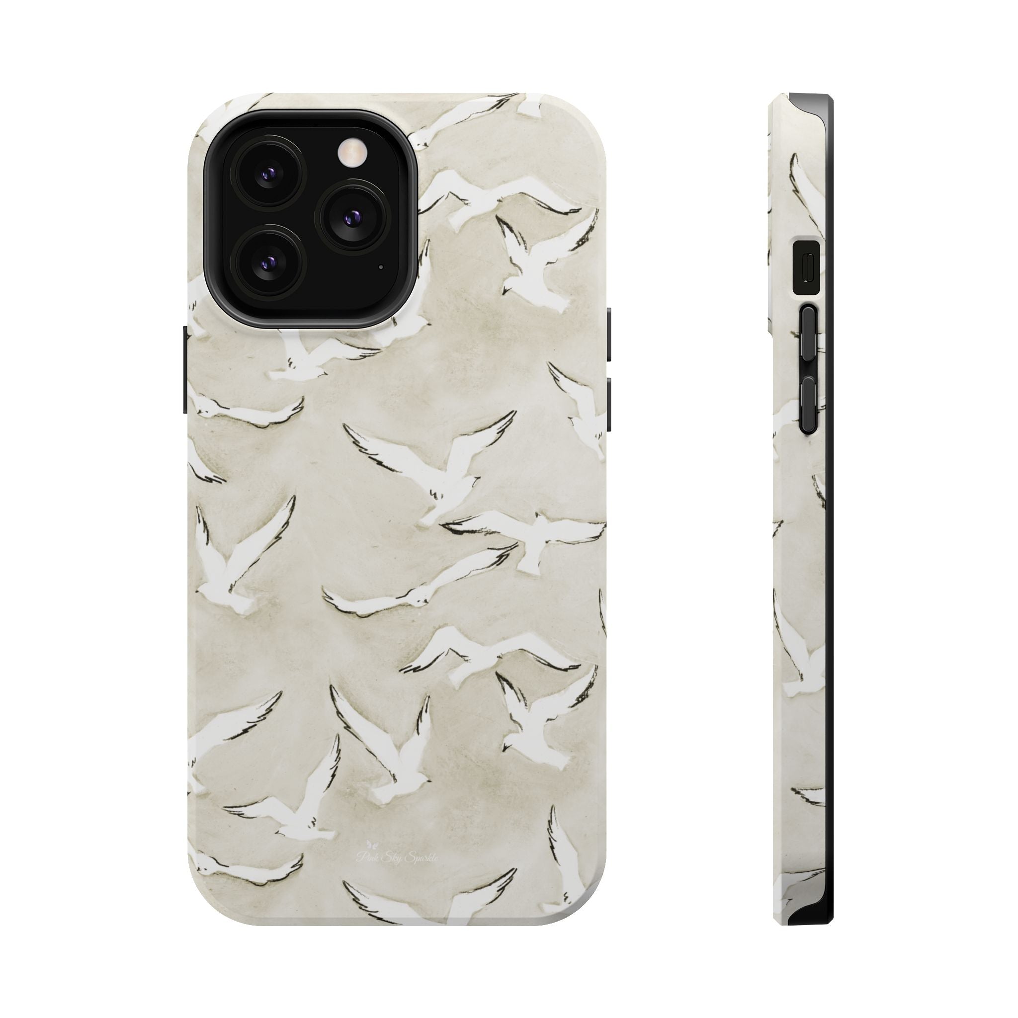 Seagull Print Magnetic iPhone Case