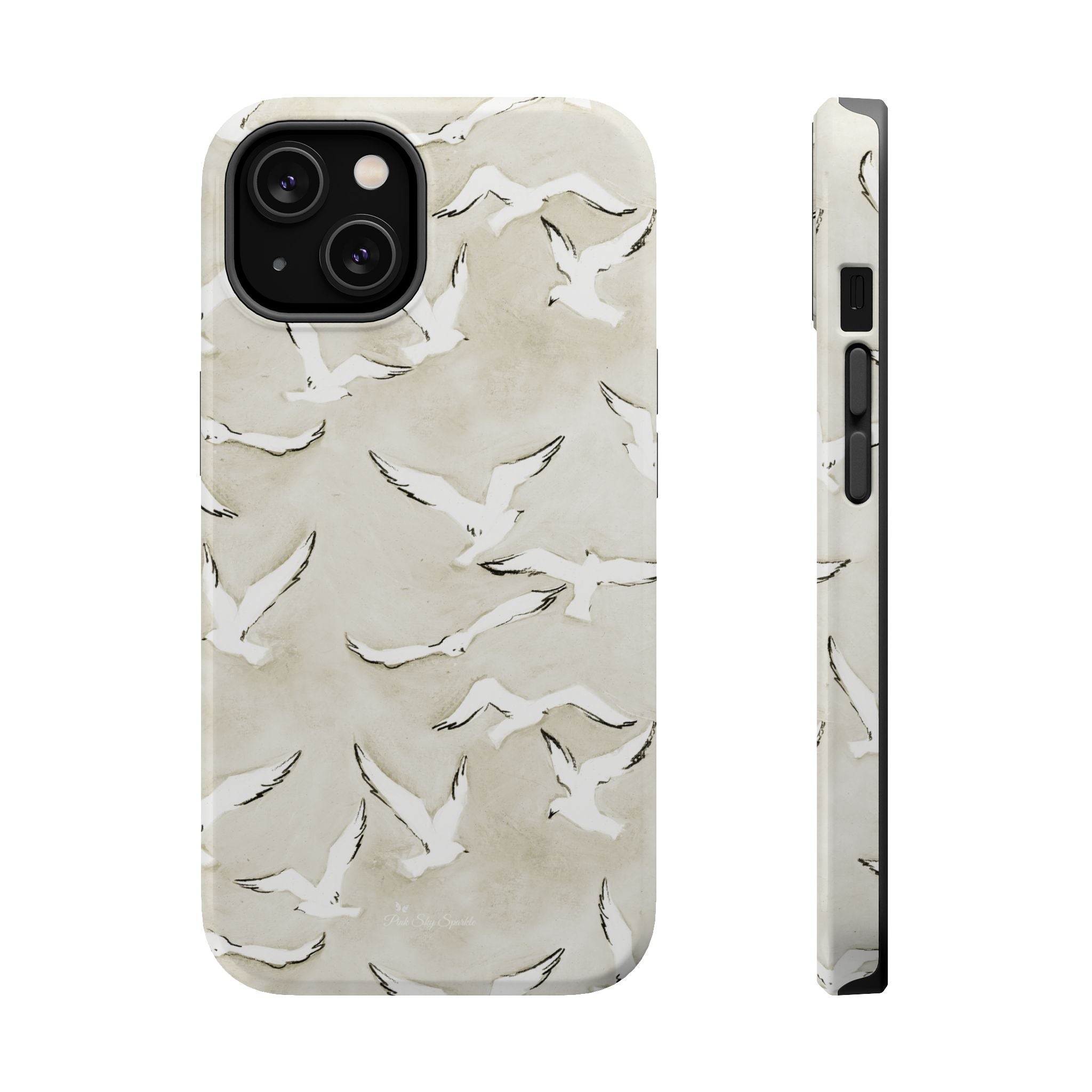Seagull Print Magnetic iPhone Case