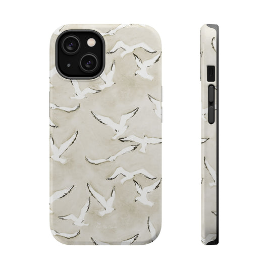 Seagull Print Magnetic iPhone Case