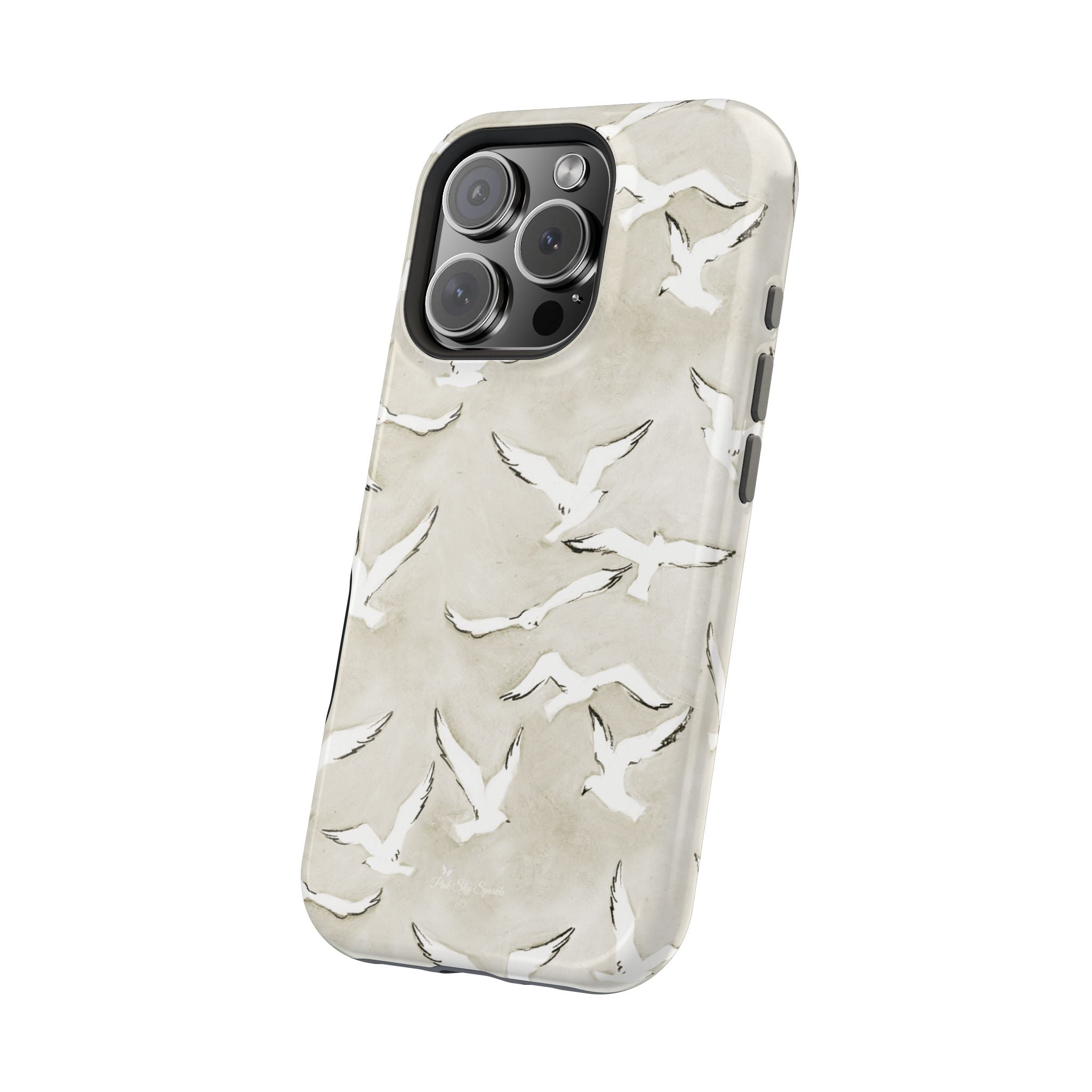 Seagull Print Magnetic iPhone Case