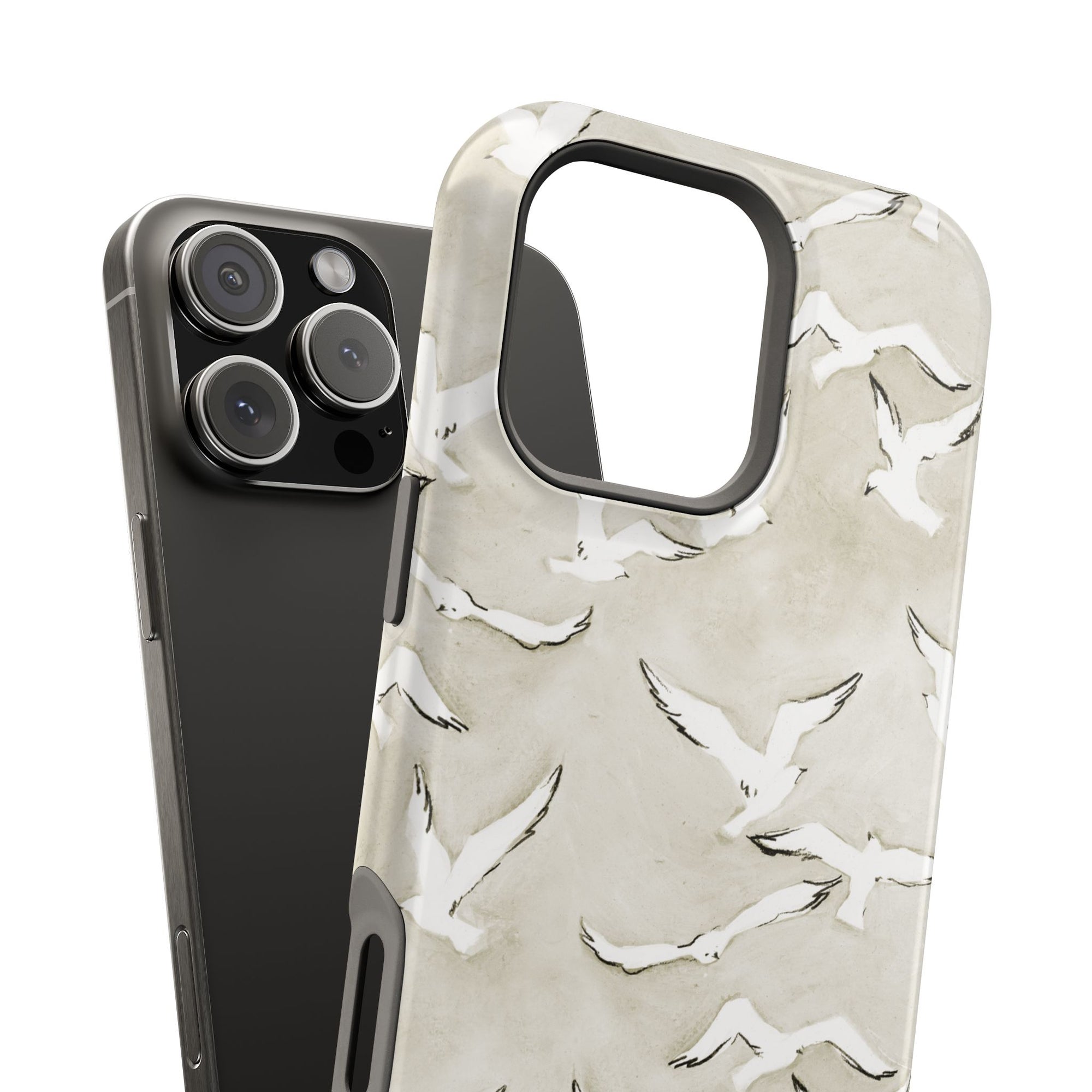 Seagull Print Magnetic iPhone Case