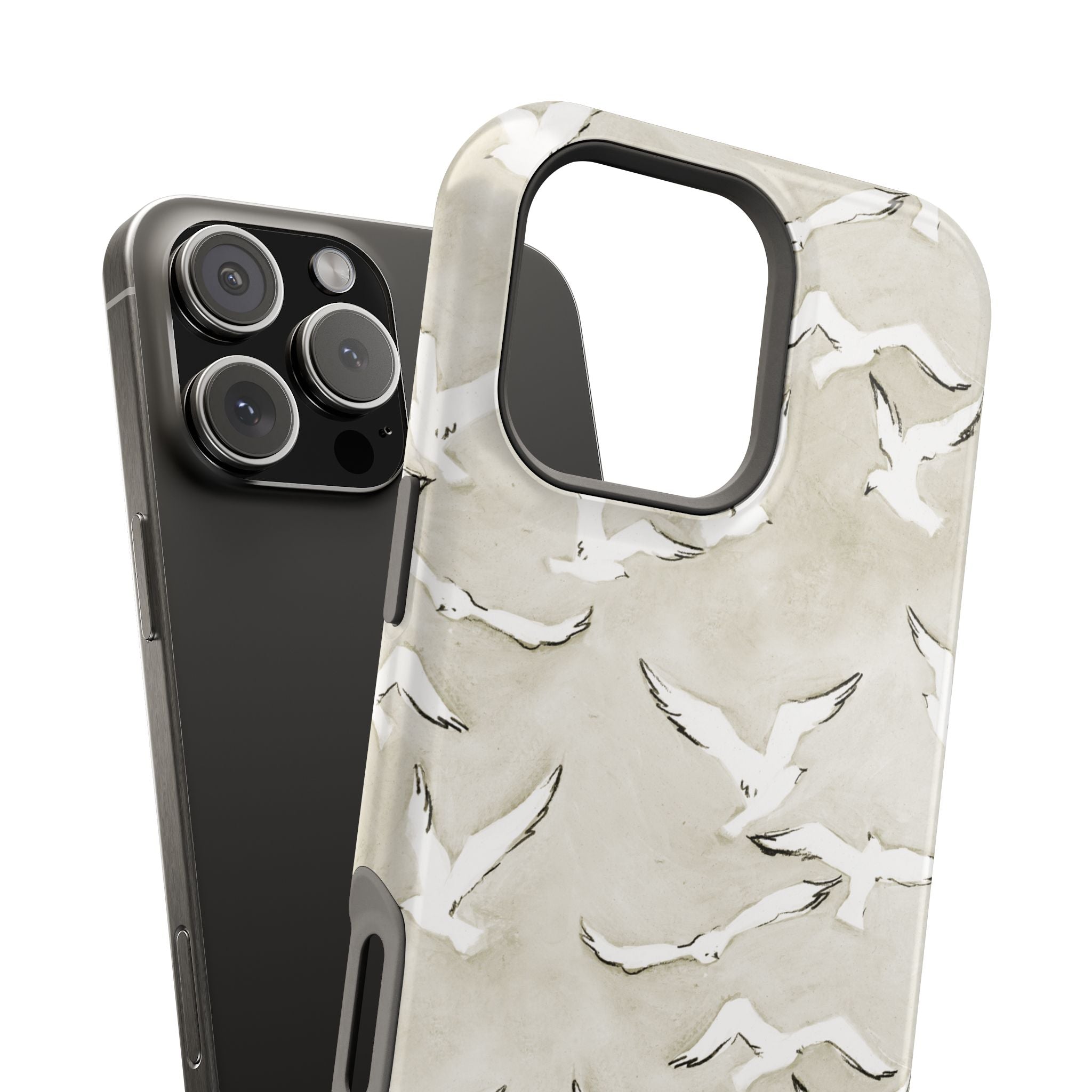 Seagull Print Magnetic iPhone Case
