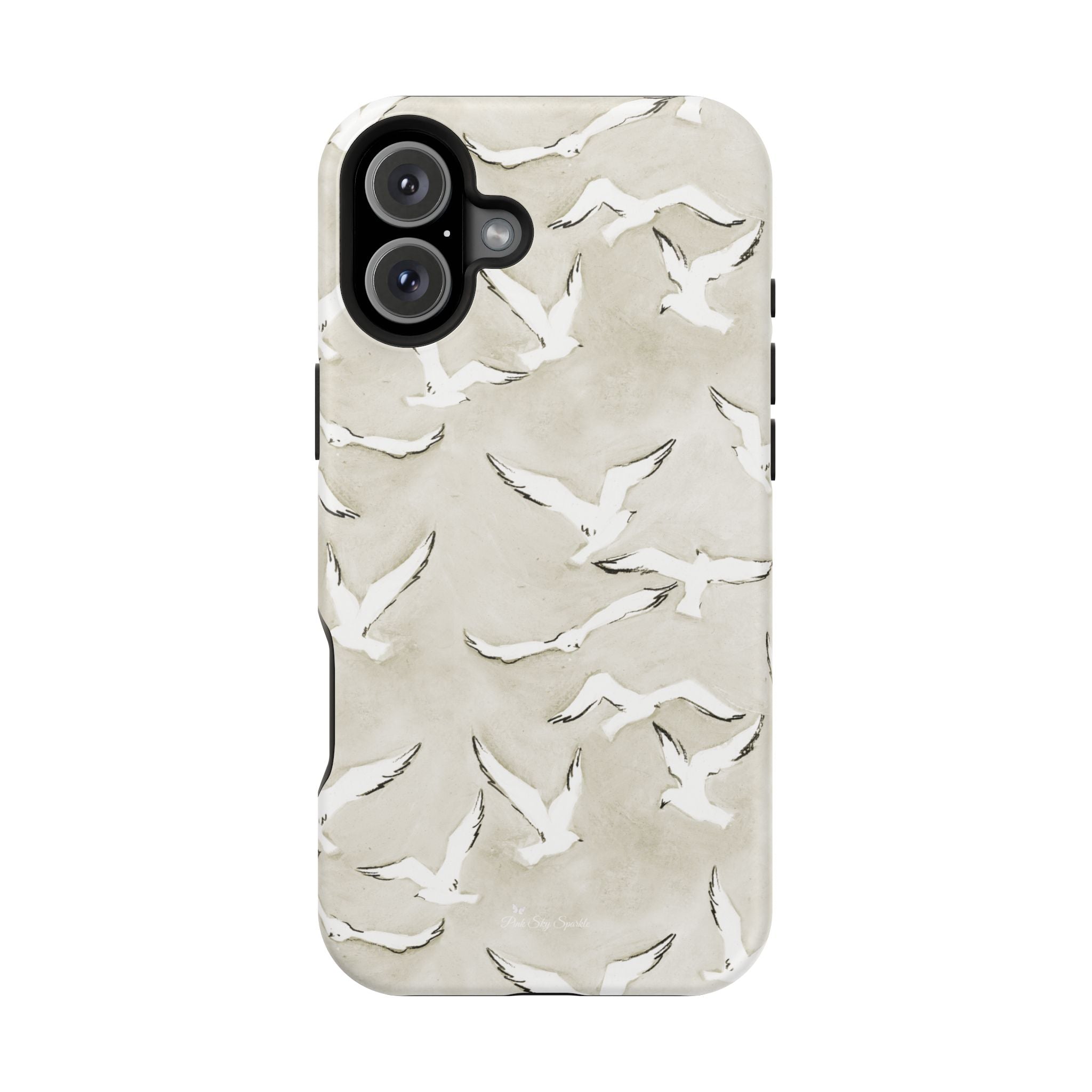 Seagull Print Magnetic iPhone Case