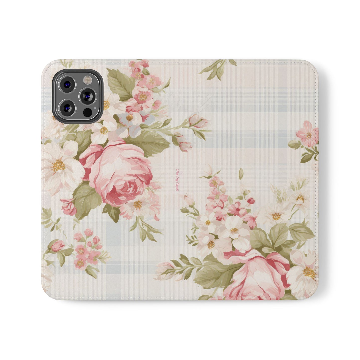 Shabby Chic Wallet Flip Case for iPhone