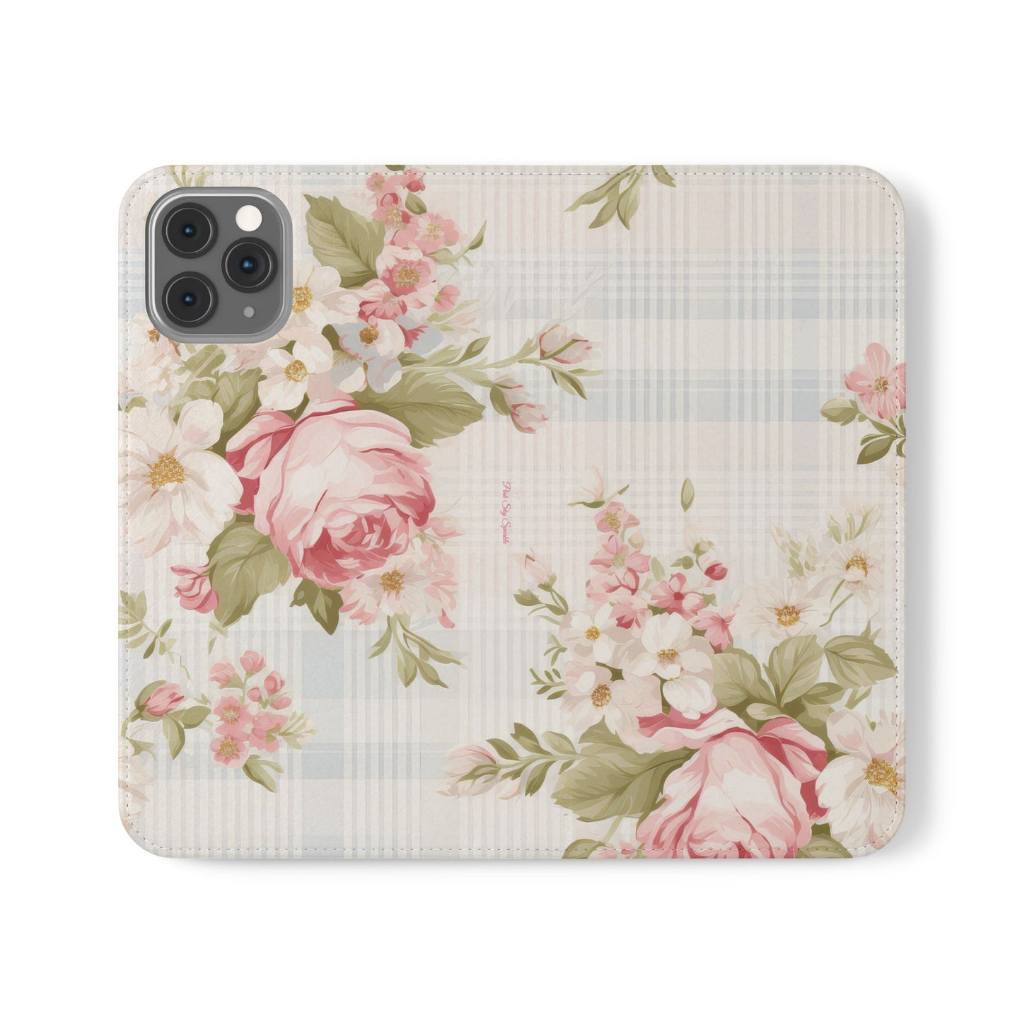 Shabby Chic Wallet Flip Case for iPhone