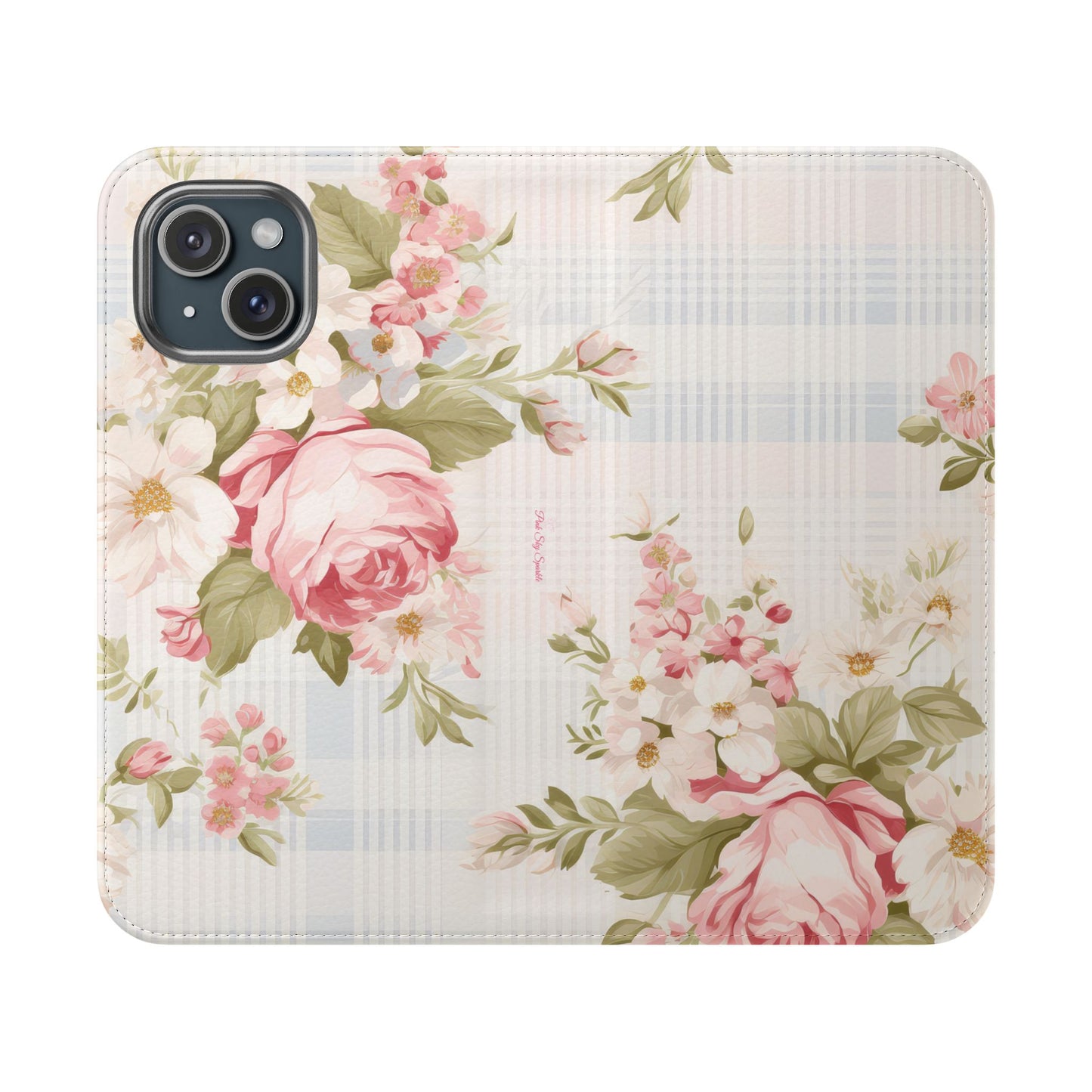 Shabby Chic Wallet Flip Case for iPhone