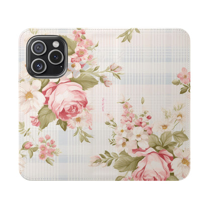 Shabby Chic Wallet Flip Case for iPhone