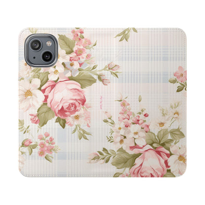 Shabby Chic Wallet Flip Case for iPhone