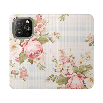 Shabby Chic Wallet Flip Case for iPhone