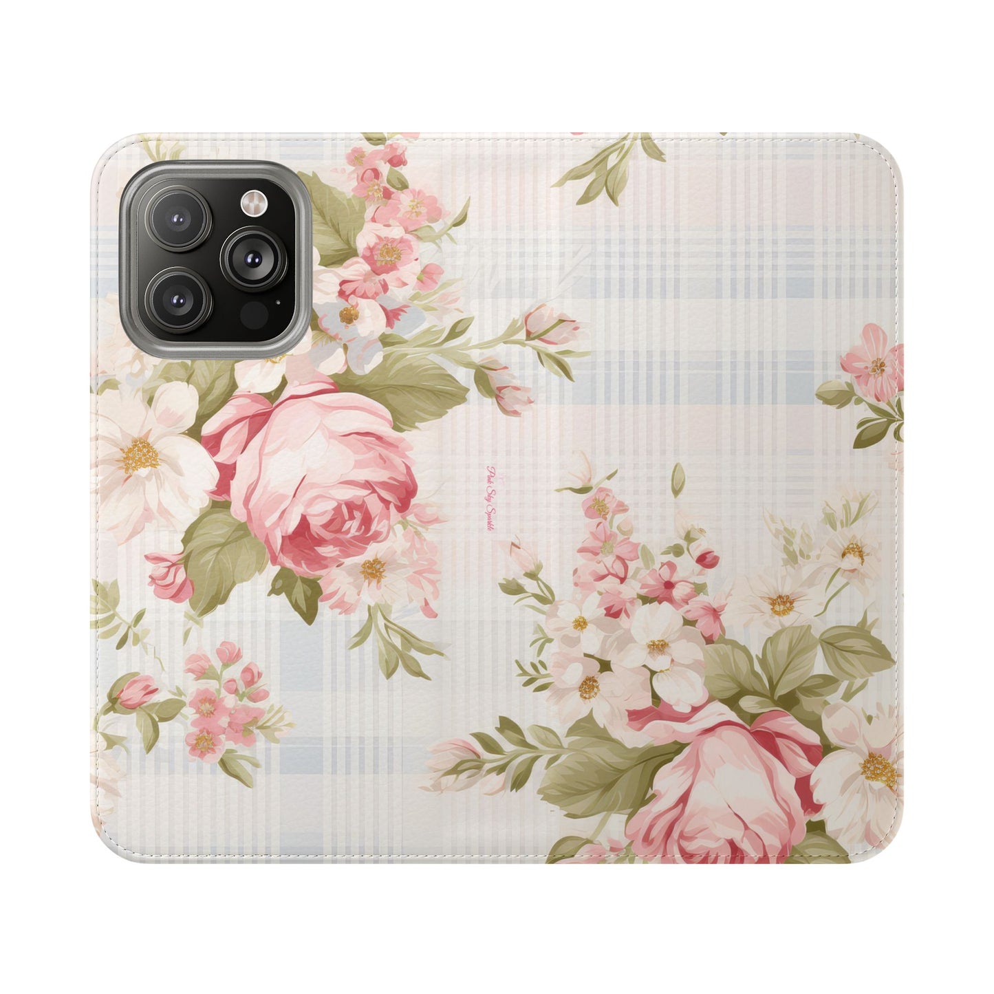 Shabby Chic Wallet Flip Case for iPhone