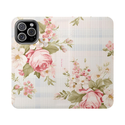 Shabby Chic Wallet Flip Case for iPhone