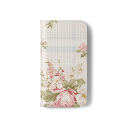 Shabby Chic Wallet Flip Case for iPhone