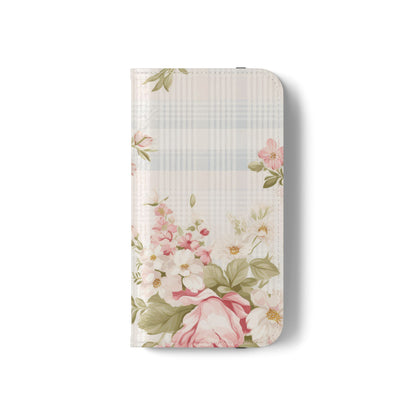 Shabby Chic Wallet Flip Case for iPhone