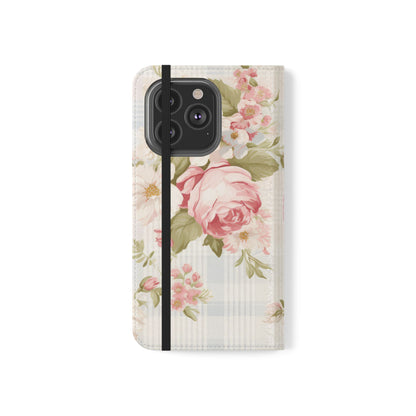 Shabby Chic Wallet Flip Case for iPhone