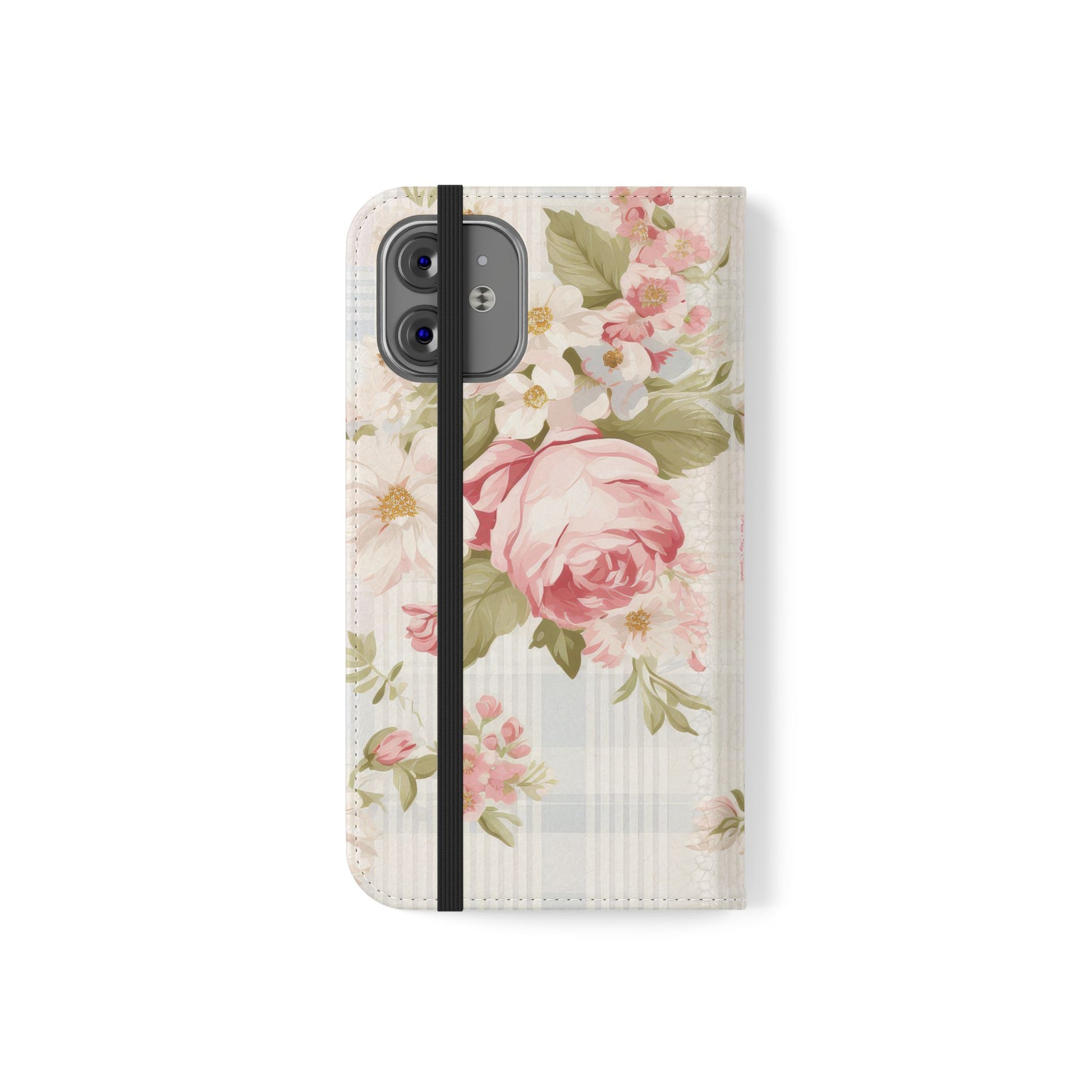 Shabby Chic Wallet Flip Case for iPhone