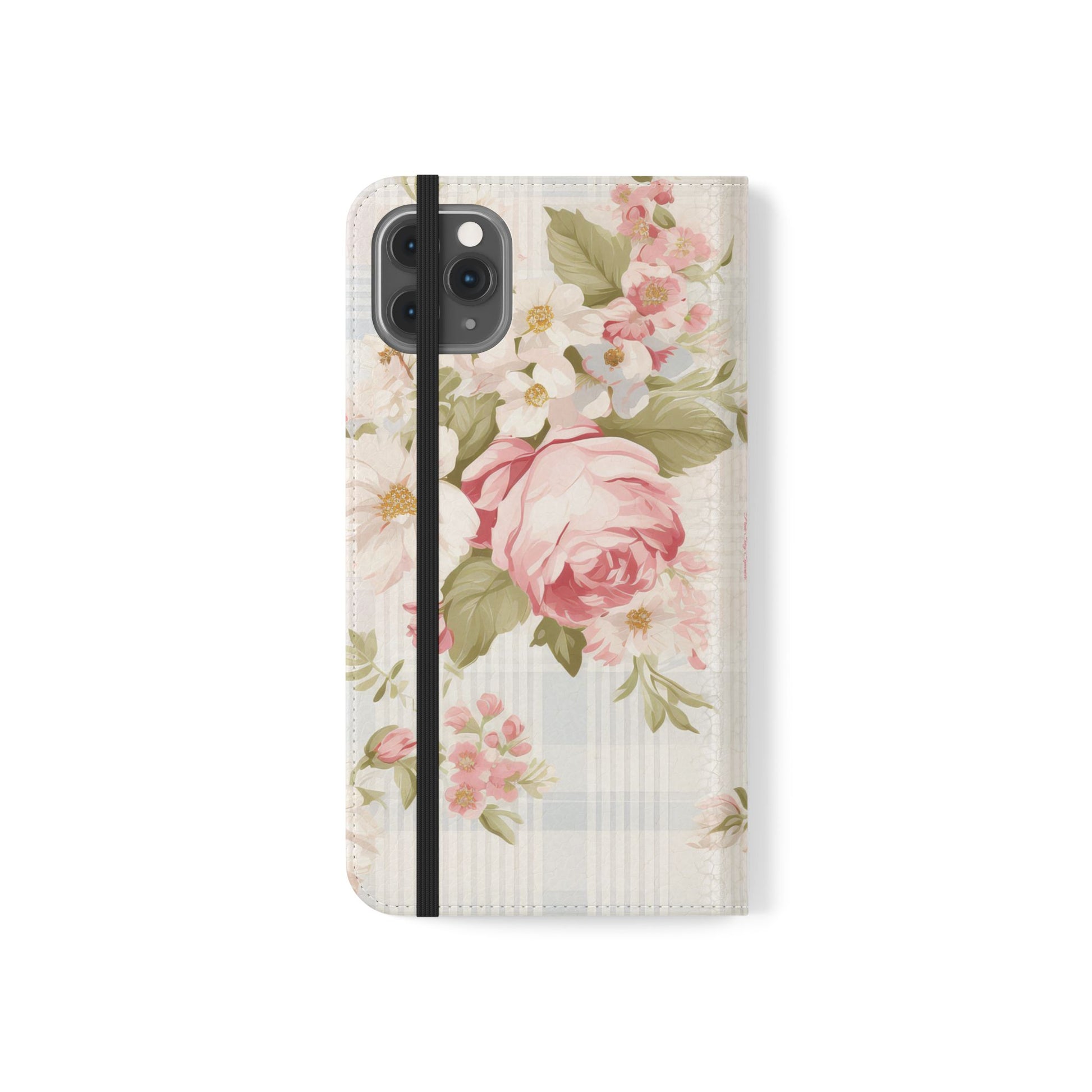 Shabby Chic Wallet Flip Case for iPhone