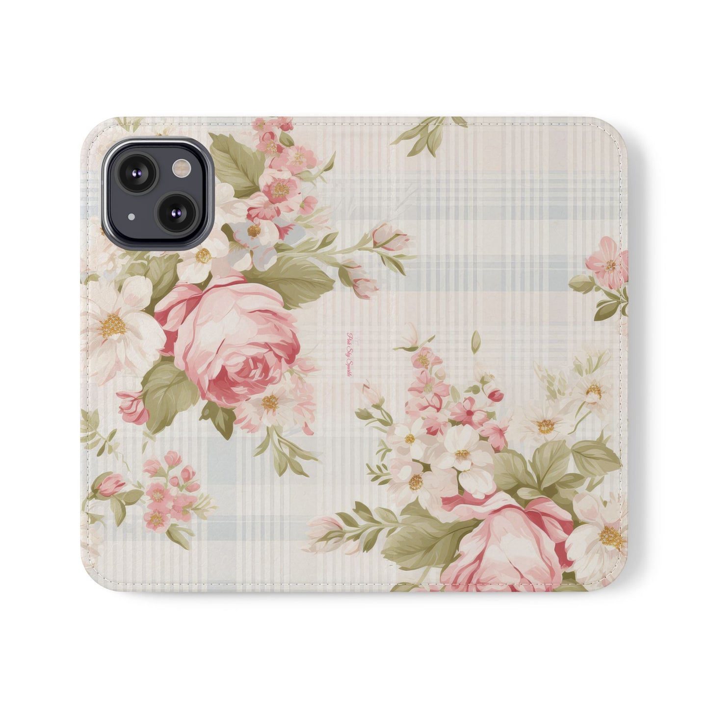 Shabby Chic Wallet Flip Case for iPhone