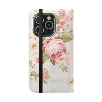 Shabby Chic Wallet Flip Case for iPhone