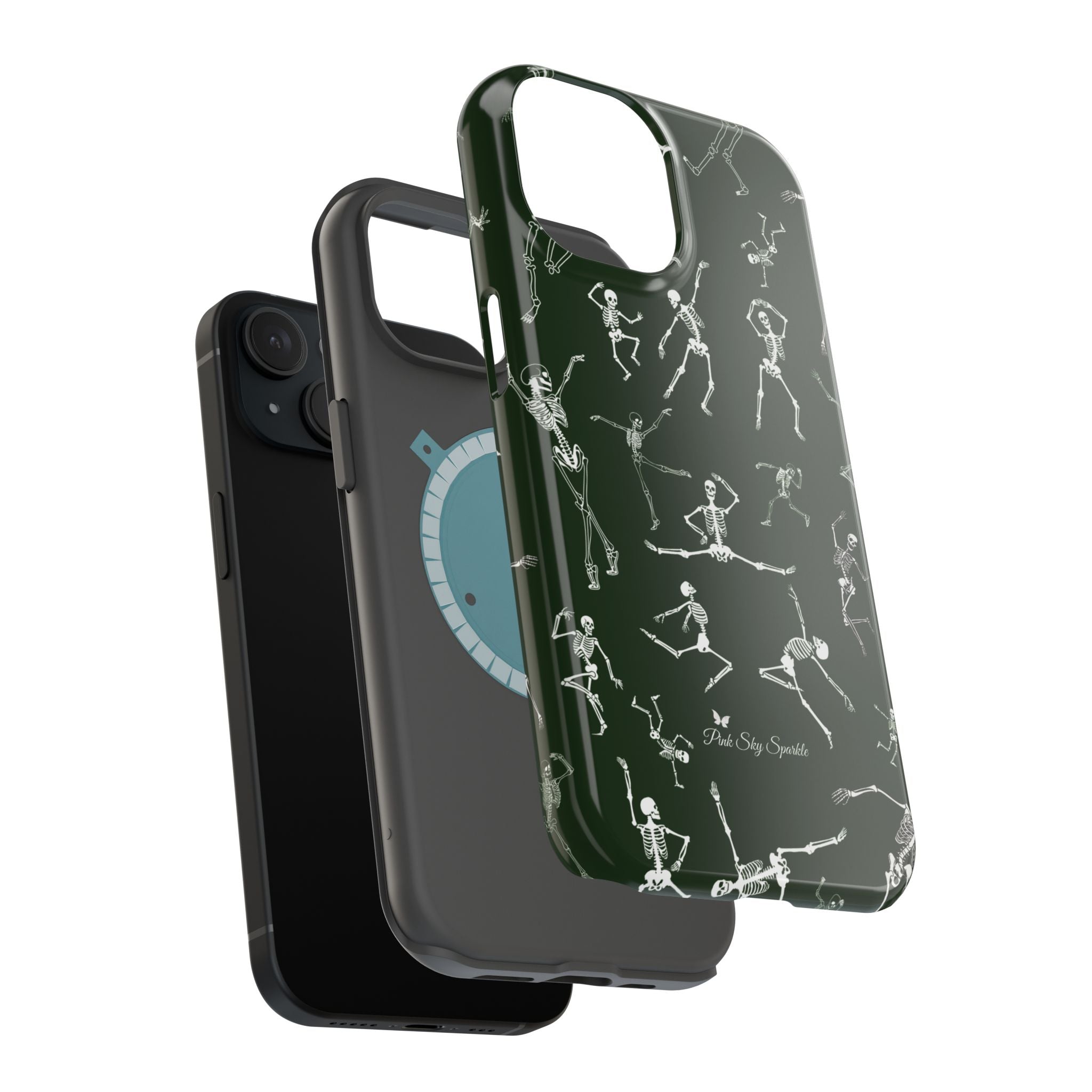Skeleton Dance Magnetic iPhone Case Halloween design