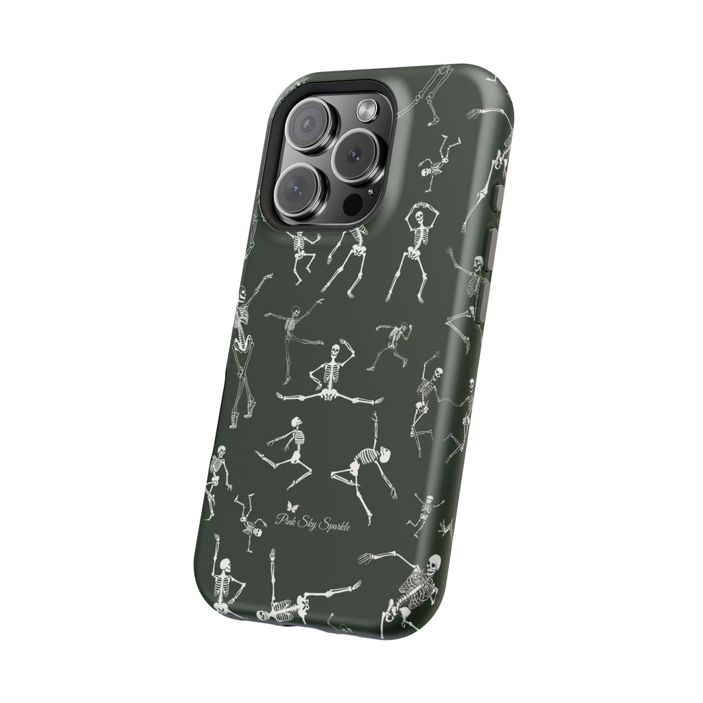 Skeleton Dance Magnetic iPhone Case Halloween design