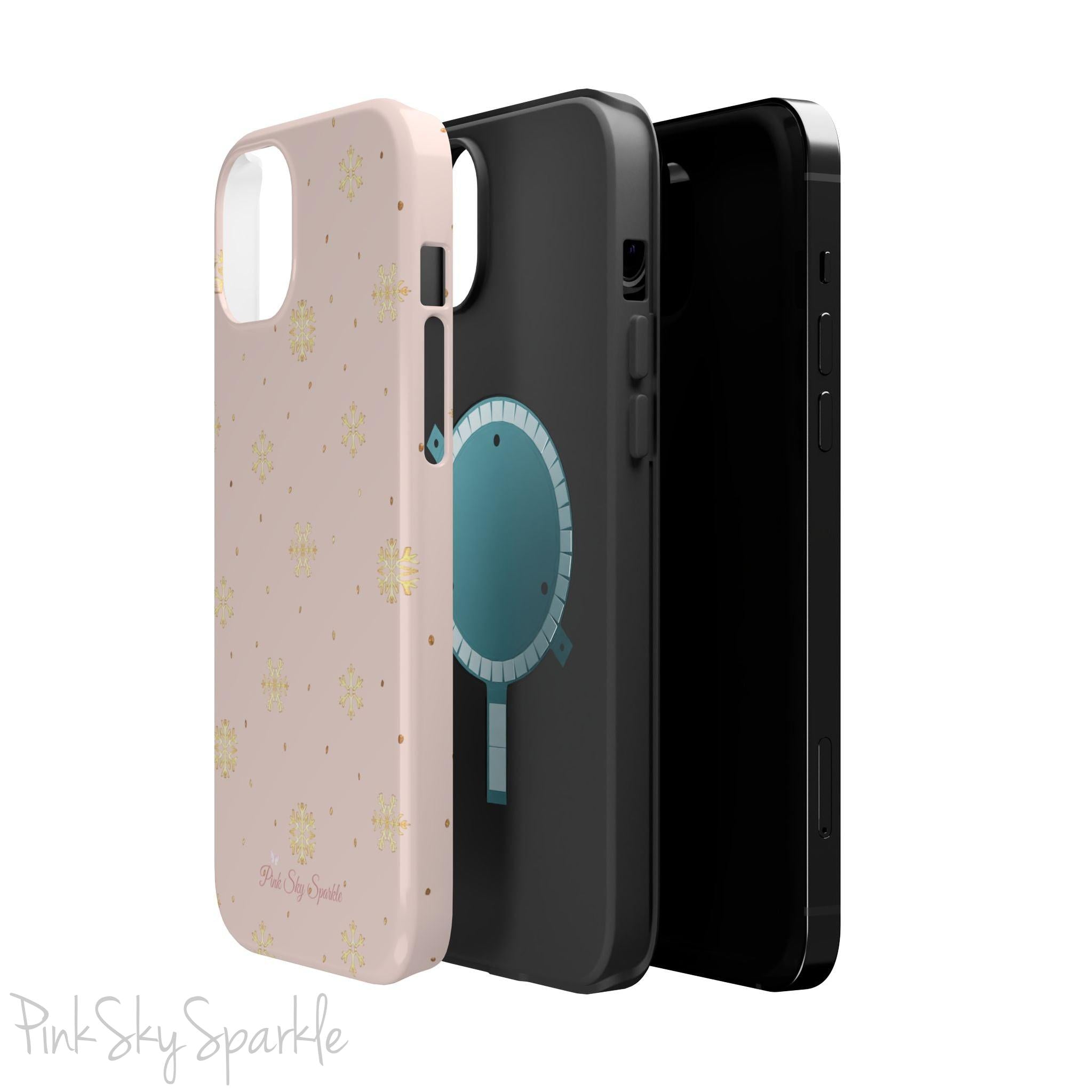 Snowflake Sparkle Magnetic iPhone Case