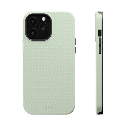 Spring Green Polka Dot Chic Magnetic iPhone Case