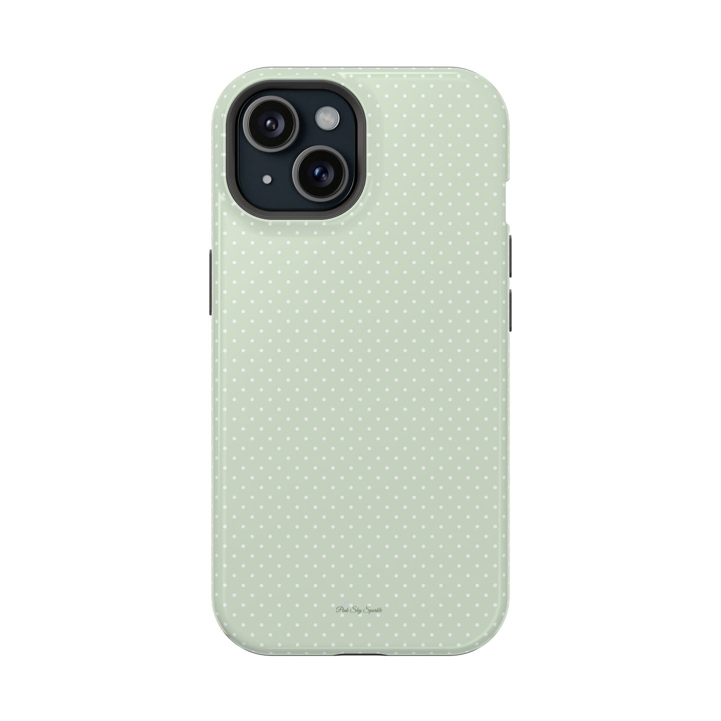 Spring Green Polka Dot Chic Magnetic iPhone Case