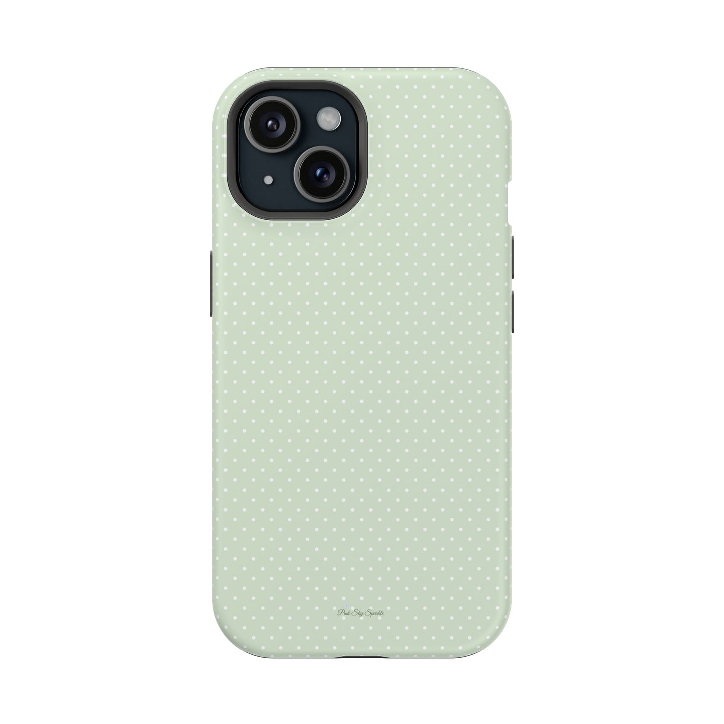 Spring Green Polka Dot Chic Magnetic iPhone Case