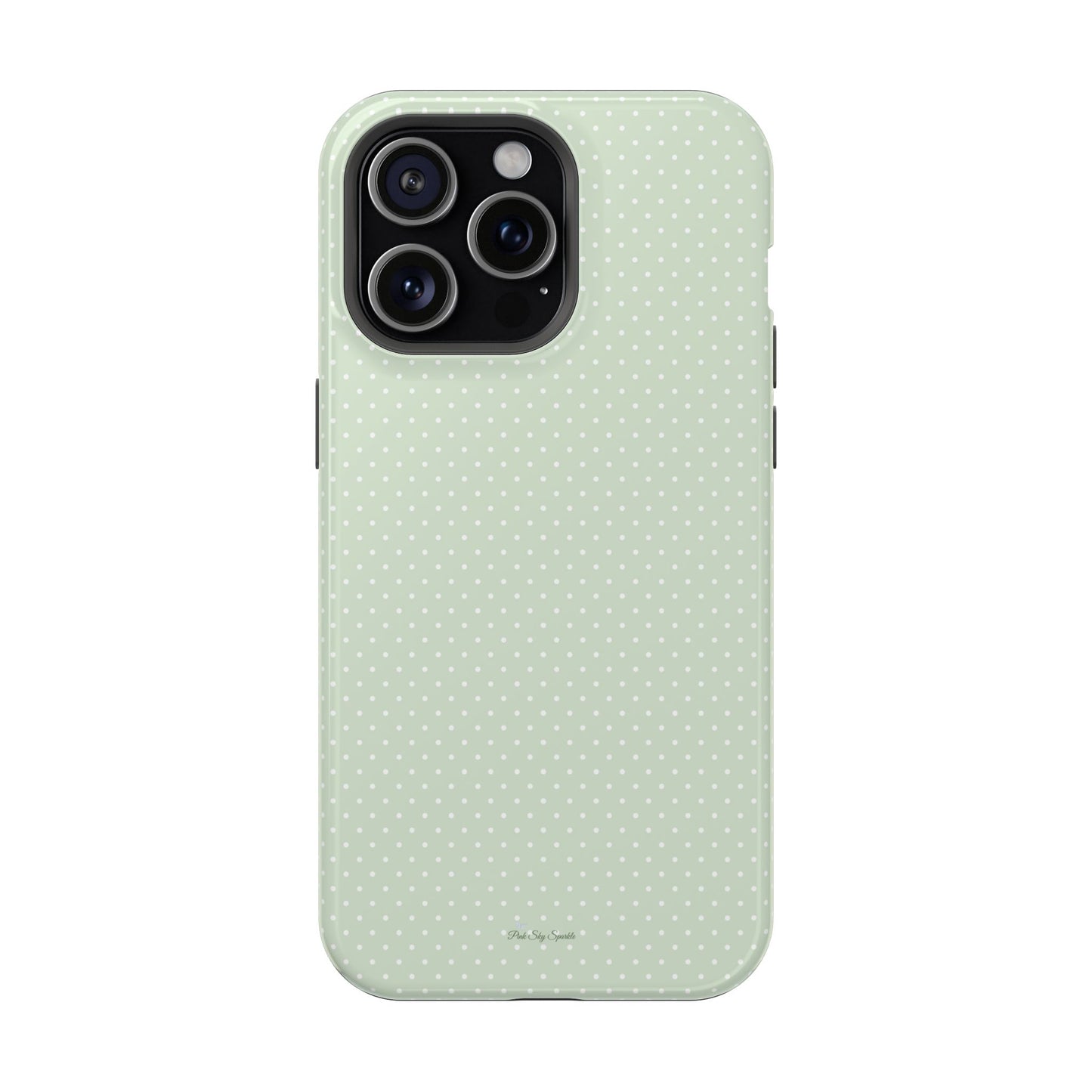 Spring Green Polka Dot Chic Magnetic iPhone Case