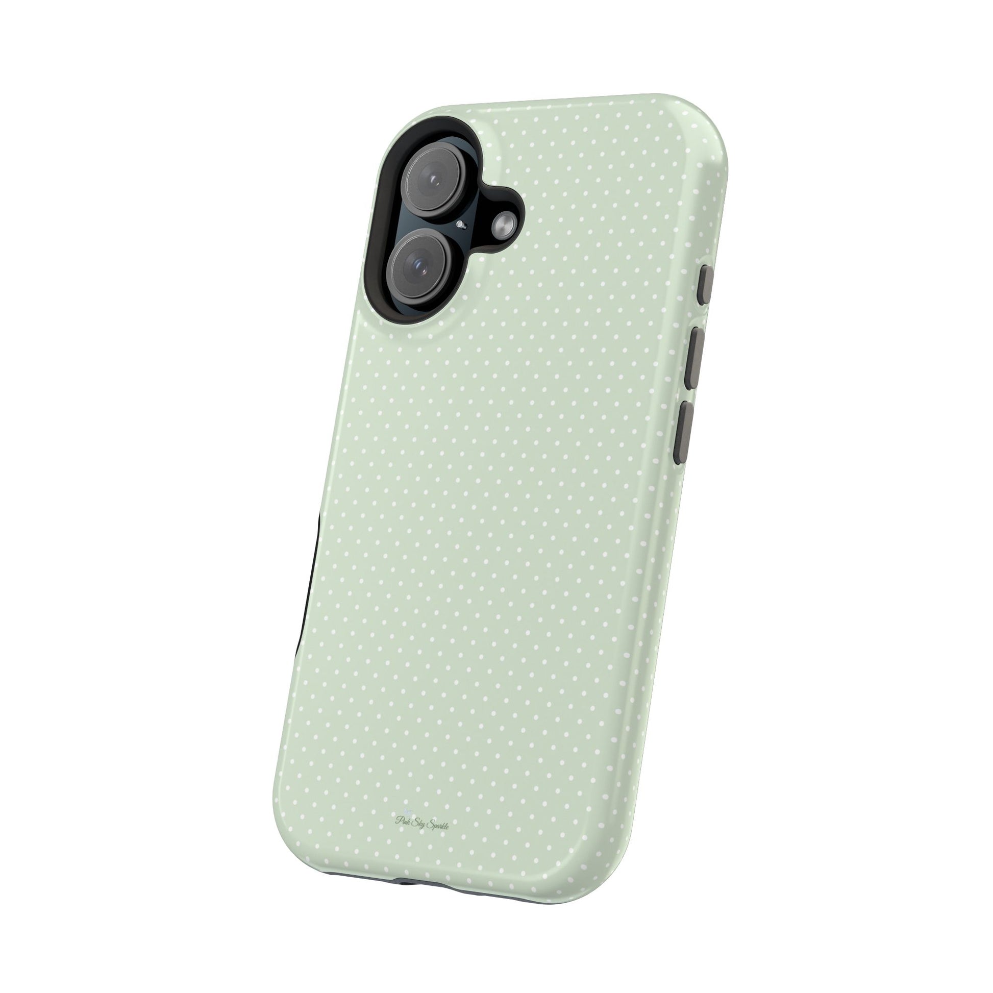 Spring Green Polka Dot Chic Magnetic iPhone Case