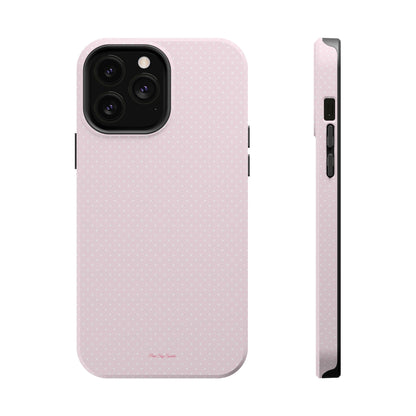 Spring Pink Polka Dot Chic Magnetic iPhone Case