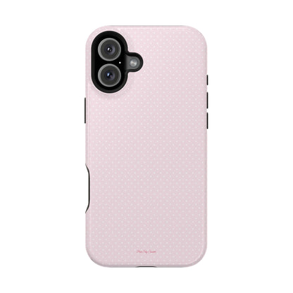 Spring Pink Polka Dot Chic Magnetic iPhone Case