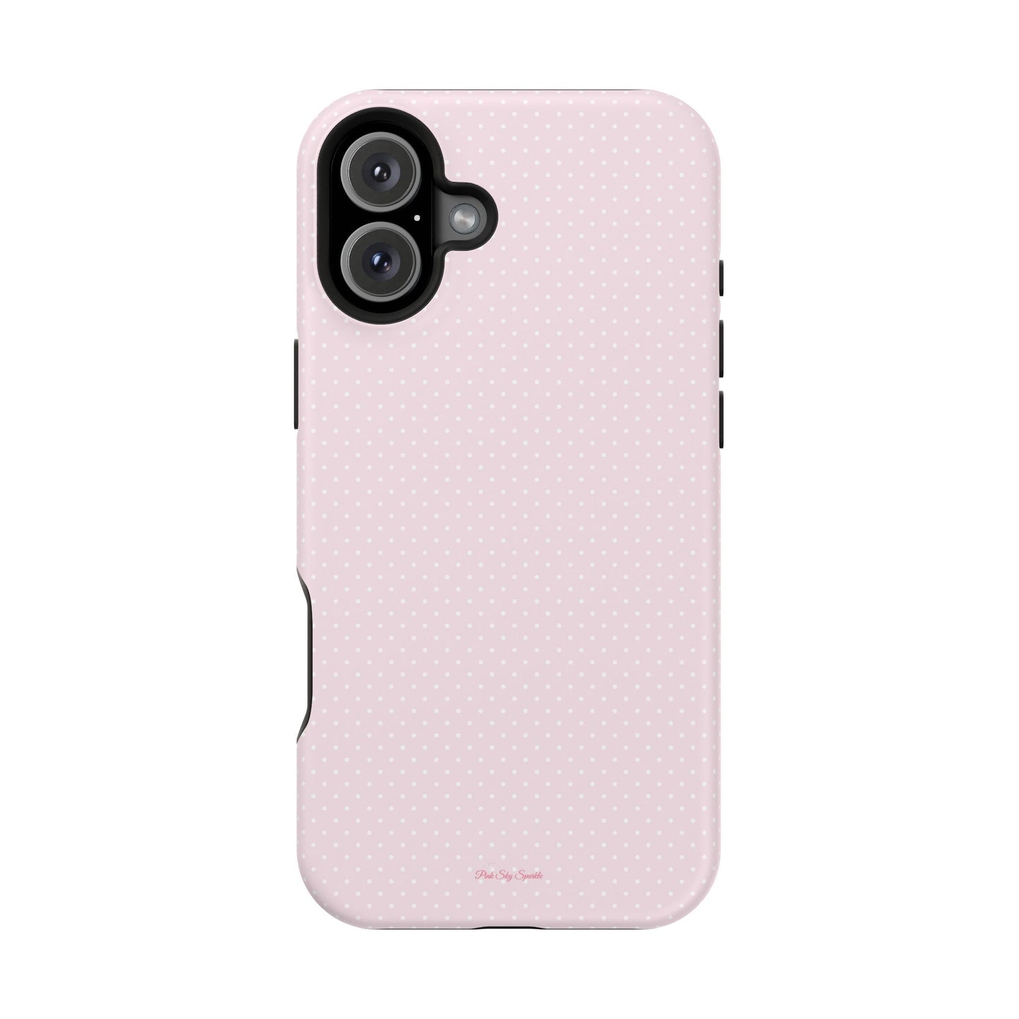 Spring Pink Polka Dot Chic Magnetic iPhone Case