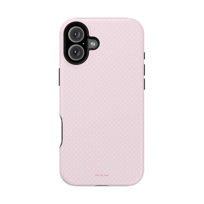 Spring Pink Polka Dot Chic Magnetic iPhone Case