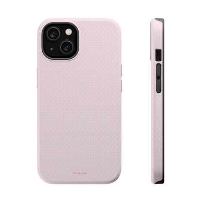 Spring Pink Polka Dot Chic Magnetic iPhone Case