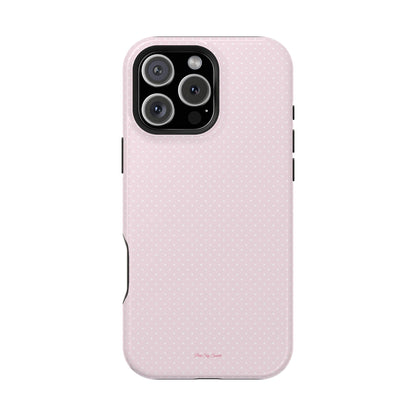 Spring Pink Polka Dot Chic Magnetic iPhone Case