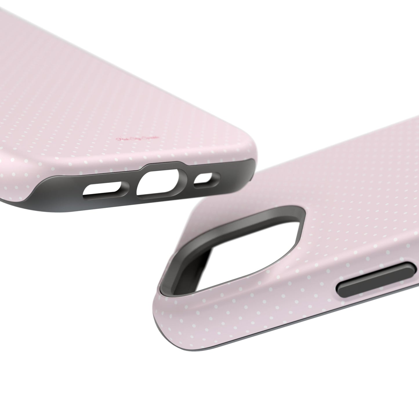 Spring Pink Polka Dot Chic Magnetic iPhone Case