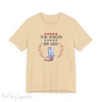 Celebrate the 4th of July in style with our "Star Spangled and Sassy" t-shirt! This festive tee features a bold and playful design that showcases the phrase "Star Spangled and Sassy" alongside a vibrant graphic of a red, white, and blue cowgirl boot. Perfect for Independence Day celebrations, backyard barbecues, or fireworks displays, this t-shirt is made from soft, high-quality fabric for ultimate comfort and durability.