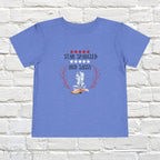 Dress your little one in patriotic style with our adorable toddler t-shirt, perfect for the 4th of July! This charming tee features the playful phrase "Star Spangled and Sassy" alongside a cute graphic of a red, white, and blue cowgirl boot adorned with a bow.