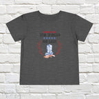 Dress your little one in patriotic style with our adorable toddler t-shirt, perfect for the 4th of July! This charming tee features the playful phrase "Star Spangled and Sassy" alongside a cute graphic of a red, white, and blue cowgirl boot adorned with a bow.