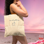 Stop and smell the Rosé Tote Bag