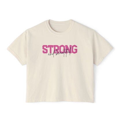 "Strong and Beautiful" Women's Boxy Fit T-shirt